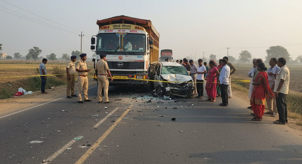 Jeweler's Entire Family Wiped Out in Barabanki: Husband, Wife, Two Sons Dead; Truck-Car Collision Kills 2 More