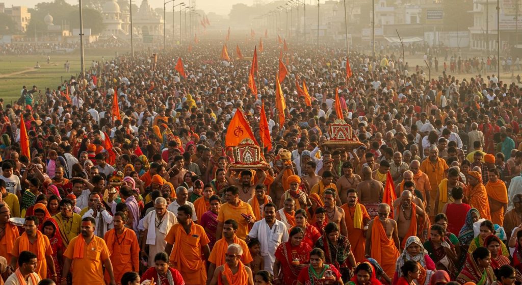 Garhmukteshwar Fair Sees a Deluge of Devotees: Pilgrims Trek Many Kilometers, A Sea of Humanity Everywhere!