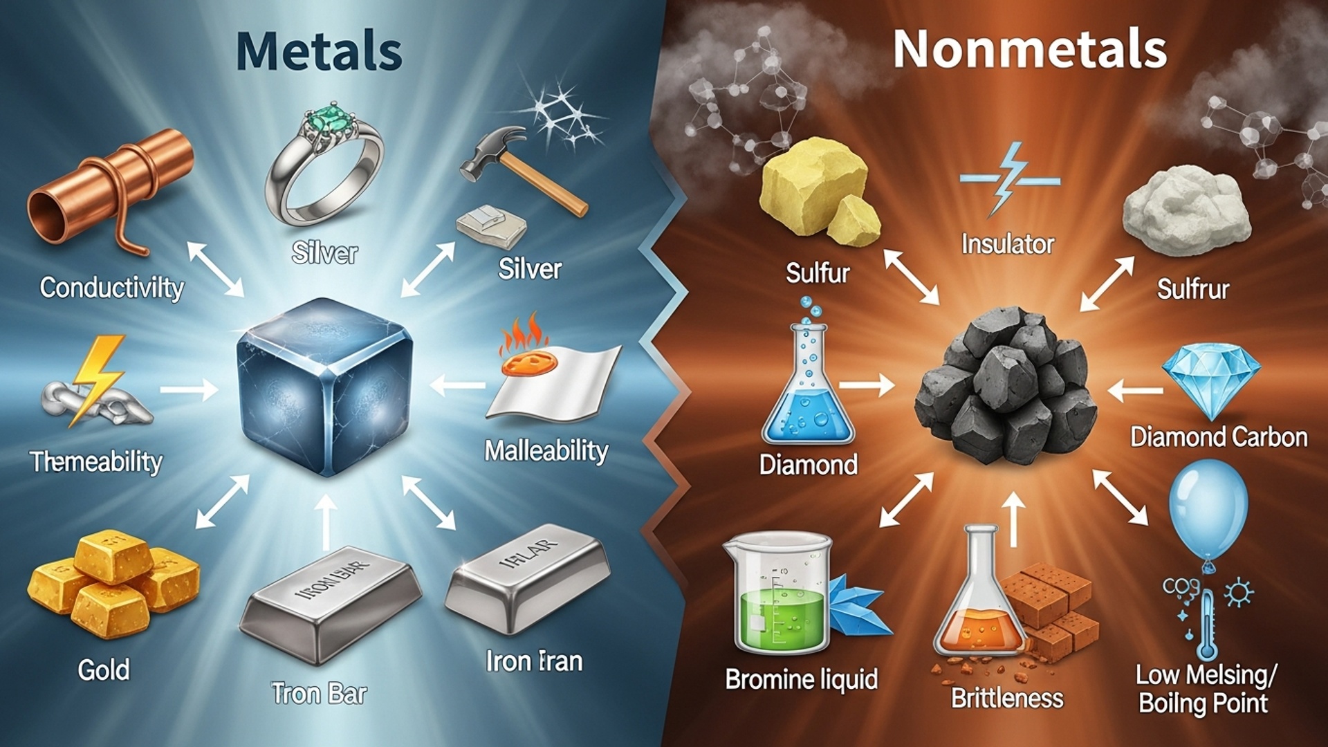 धातु और अधातु क्या हैं आसान शब्दों में मुख्य अंतर जानें