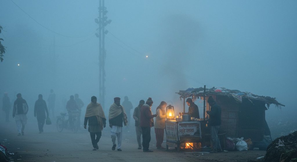 Cold intensifies and fog sets in in UP; Meteorological Department forecasts a drop in night temperatures.