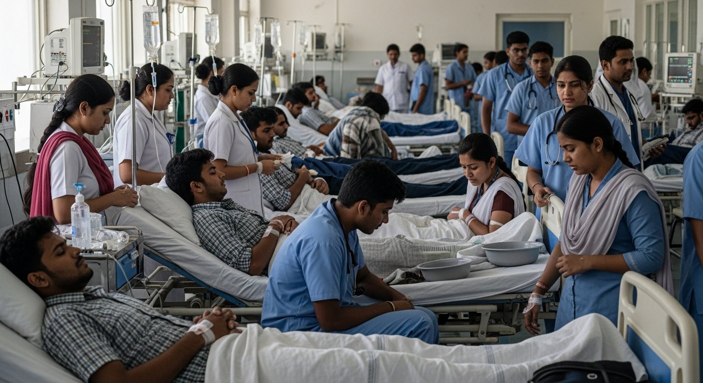 सांभर-चावल खाने के बाद हॉस्टल के छात्र करने लगे उल्टियां, 52 को अस्पताल में कराया गया भर्ती, हाई कोर्ट ने लिया संज्ञान