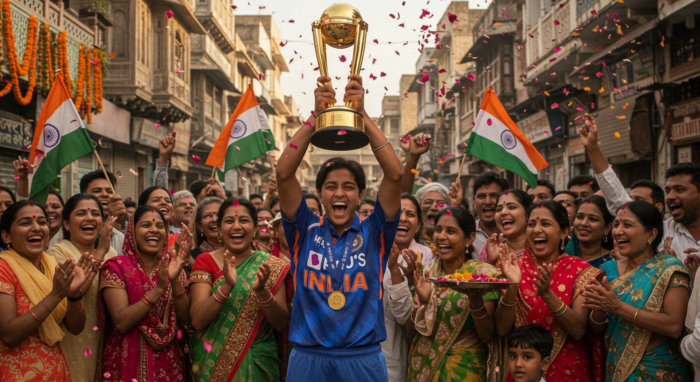महिला विश्वकप में भारत की ऐतिहासिक जीत: जौनपुर की राधा ने बढ़ाया देश का मान, हर तरफ जश्न का माहौल