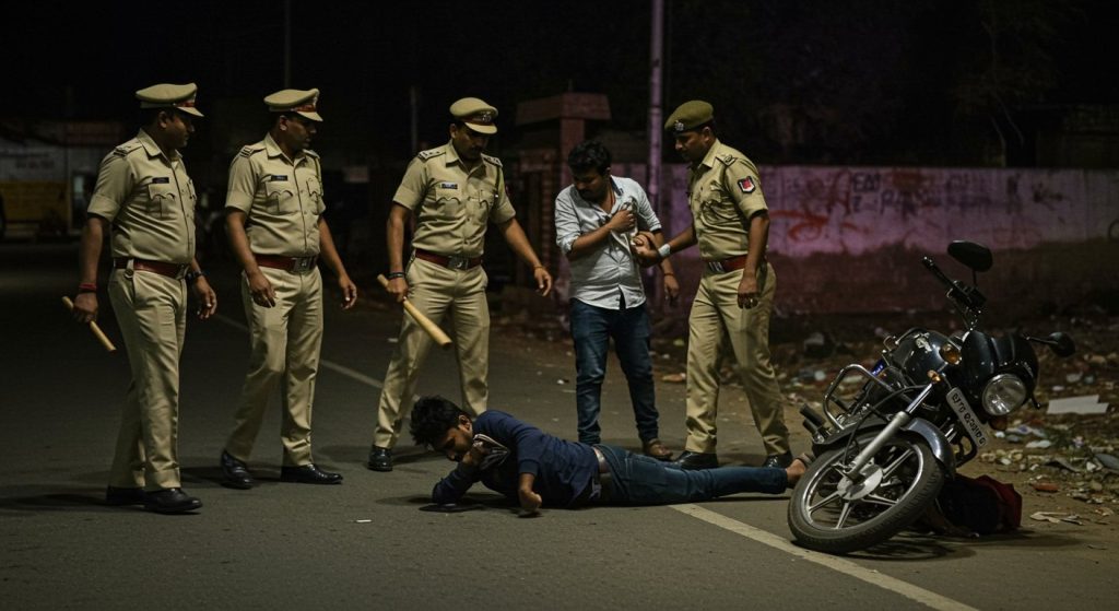 Kannauj: Police brutally beat youth for mentioning MLA's name, condition serious - Viral incident during vehicle checking