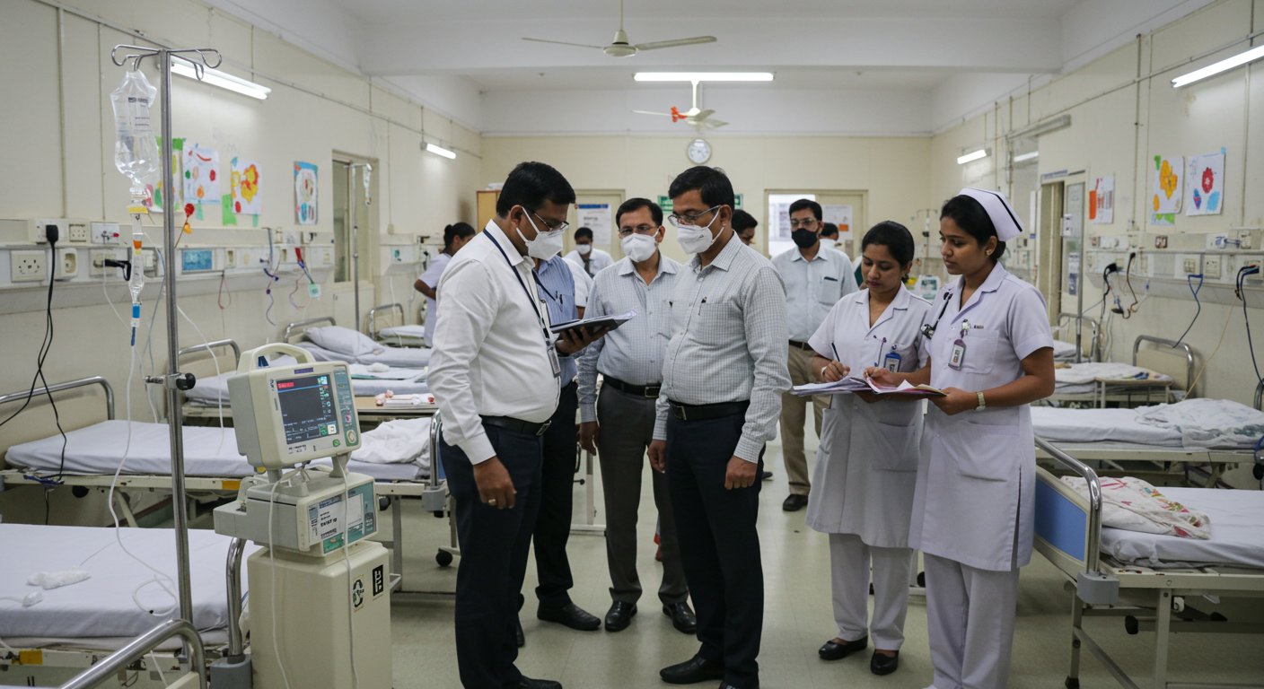 कानपुर: हाईकोर्ट के सख्त निर्देश पर हैलट पहुंची शासन की टीम, बालरोग विभाग का कोना-कोना खंगाला, मिलीं कई गंभीर खामियां