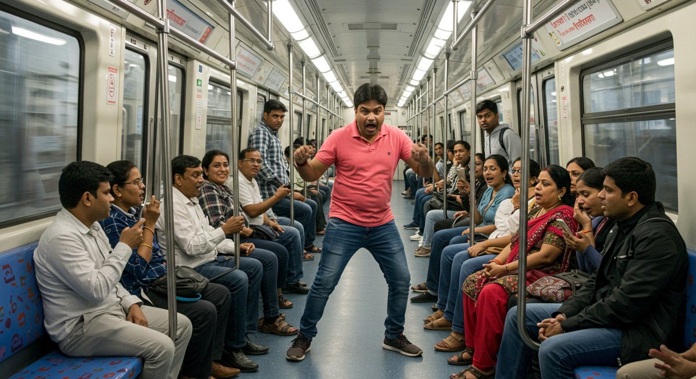 दिल्ली मेट्रो में ‘अश्लील डांस’ ने उड़ाये यात्रियों के होश, वीडियो हुआ जबरदस्त वायरल!