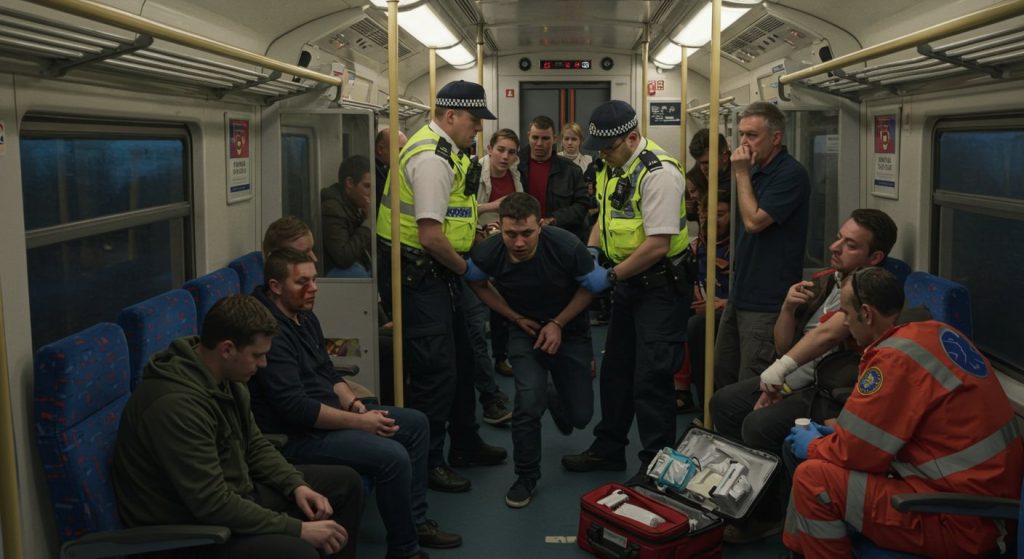Multiple Stabbings on London-Bound Train, 10 Injured, 2 Suspects Arrested