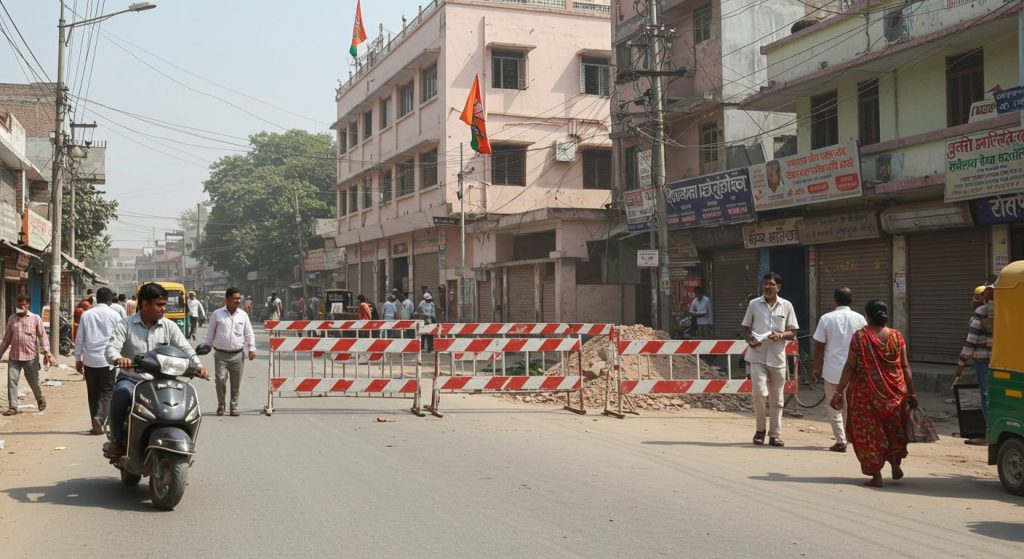Moradabad Political Turmoil: Road to BJP Office Closed, Questions Over Municipal Corporation, Officials Silent, Locals Distressed!