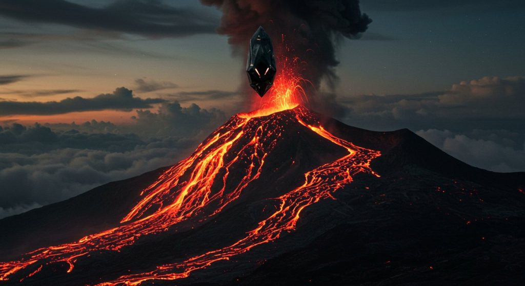 Mysterious object seen flying over boiling volcano, even scientists were left stunned!