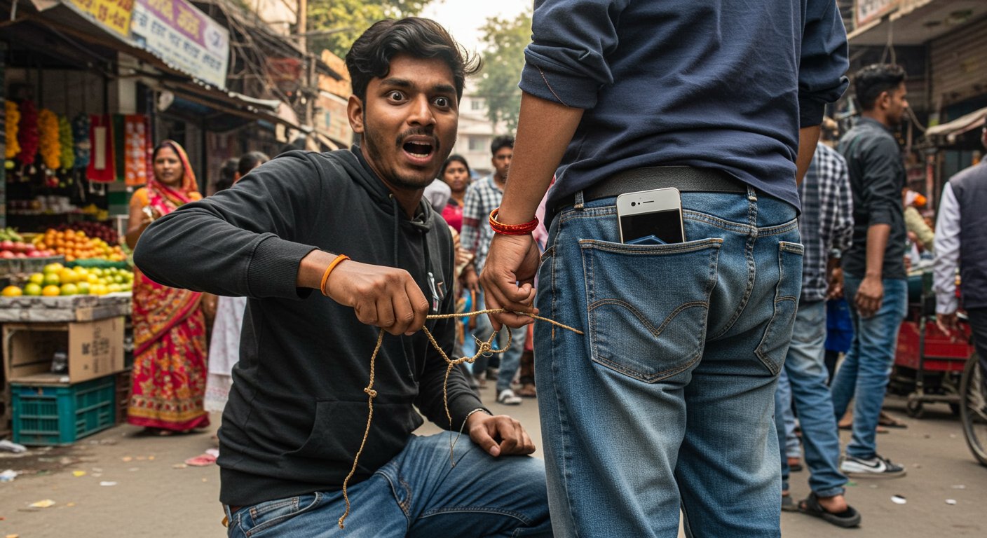 मोबाइल चोरी करने चले थे जेबकतरे, इस देसी जुगाड़ ने सिखाया ऐसा सबक कि वीडियो हुआ वायरल!