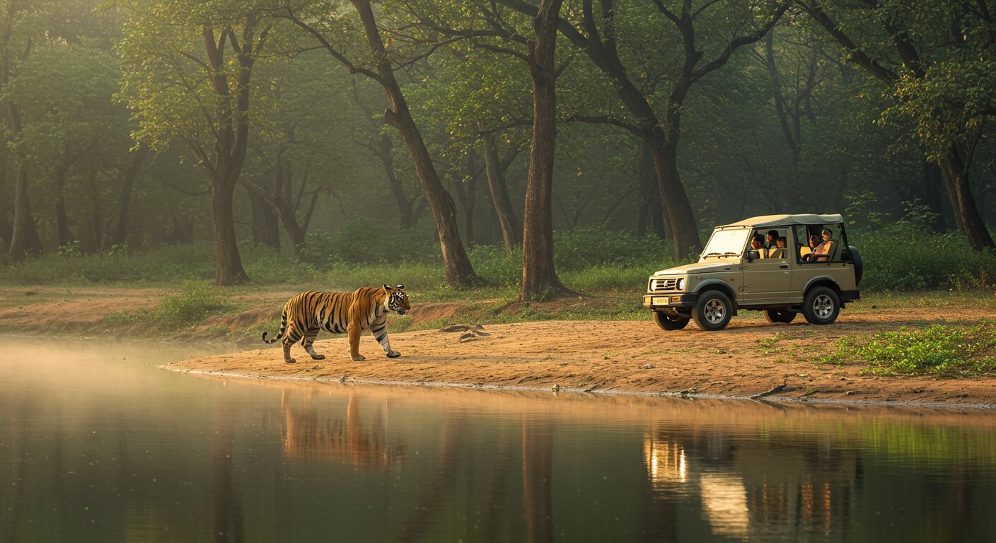 पीलीभीत टाइगर रिजर्व में खुला पर्यटन का द्वार: चूका बीच की मनमोहक सुंदरता और बाघों का दीदार, पहले दिन जंगल सफारी मुफ्त का दिखा जबरदस्त क्रेज