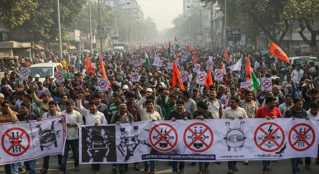 Nationwide Movement Against Electricity Privatization Intensifies: State-wise Conferences from 15th, Preparations for Mega Rally on January 30