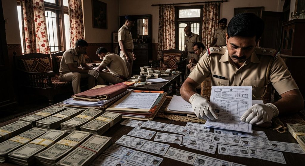 Raid on retired inspector's house in Saharanpur: Secrets revealed in village head election tussle, links traced to Baghpat.