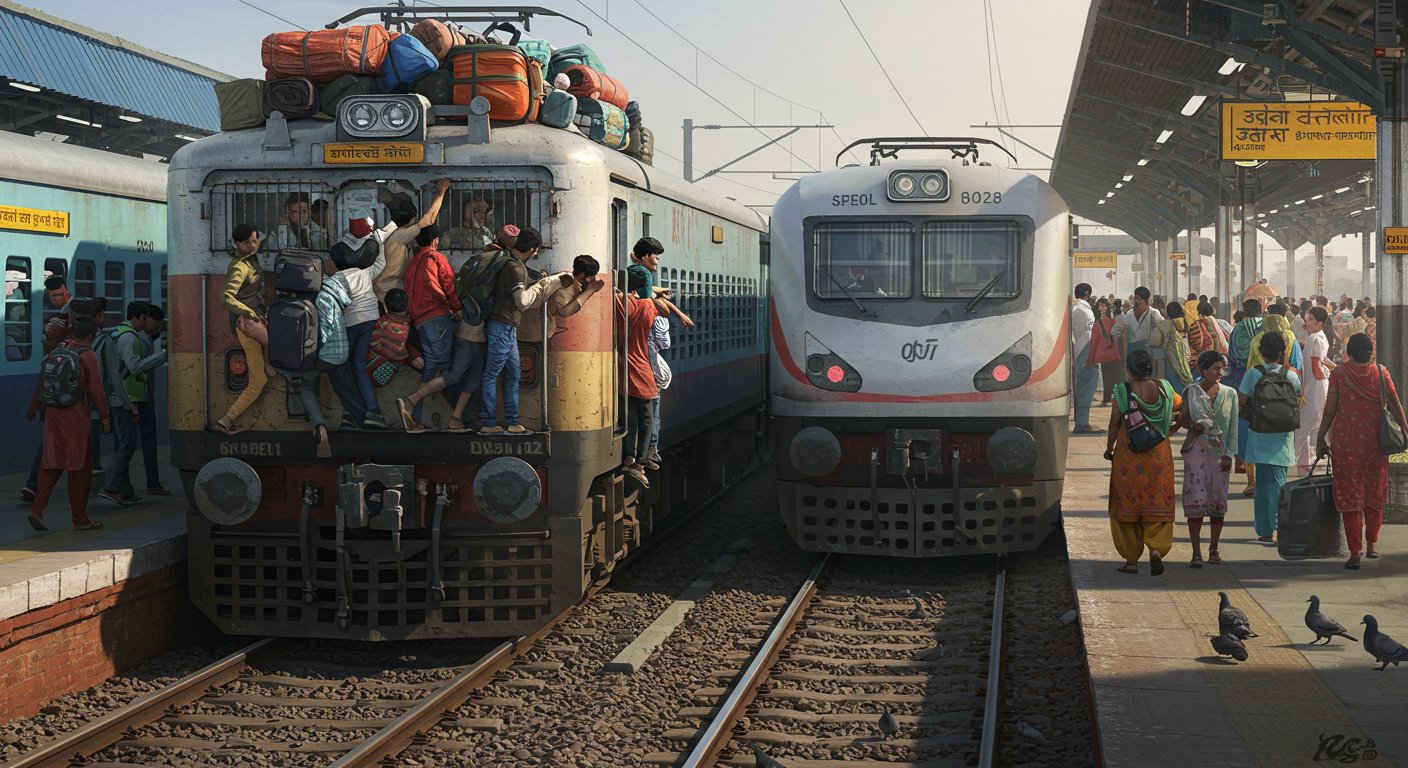 बरेली में ट्रेनों का अजब हाल: नियमित गाड़ियाँ खचाखच भरी, स्पेशल ट्रेनें खाली दौड़ रहीं!