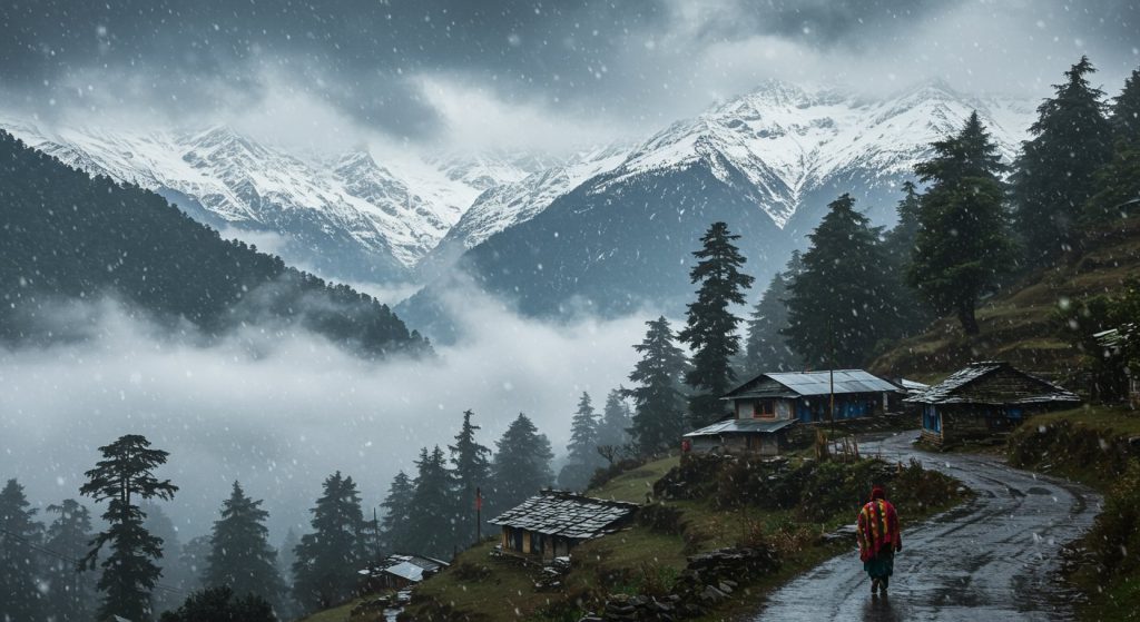 Rain in 7 districts of Uttarakhand: Snowfall in high-altitude areas, fog in lower regions; Cold intensifies