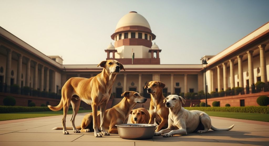 Supreme Court to frame rules for feeding dogs in government premises, grants relief to Chief Secretaries from appearance.