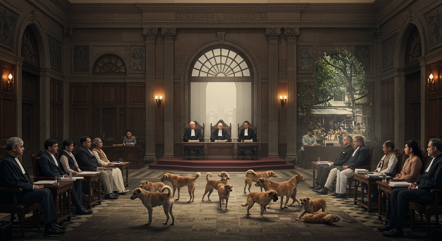 आवारा कुत्ता केस- सुप्रीम कोर्ट में सुनवाई आज:राज्यों के मुख्य सचिव पेश होंगे; कोर्ट बोला था- आदेश का सम्मान नहीं, आने दीजिए, हम निपटेंगे