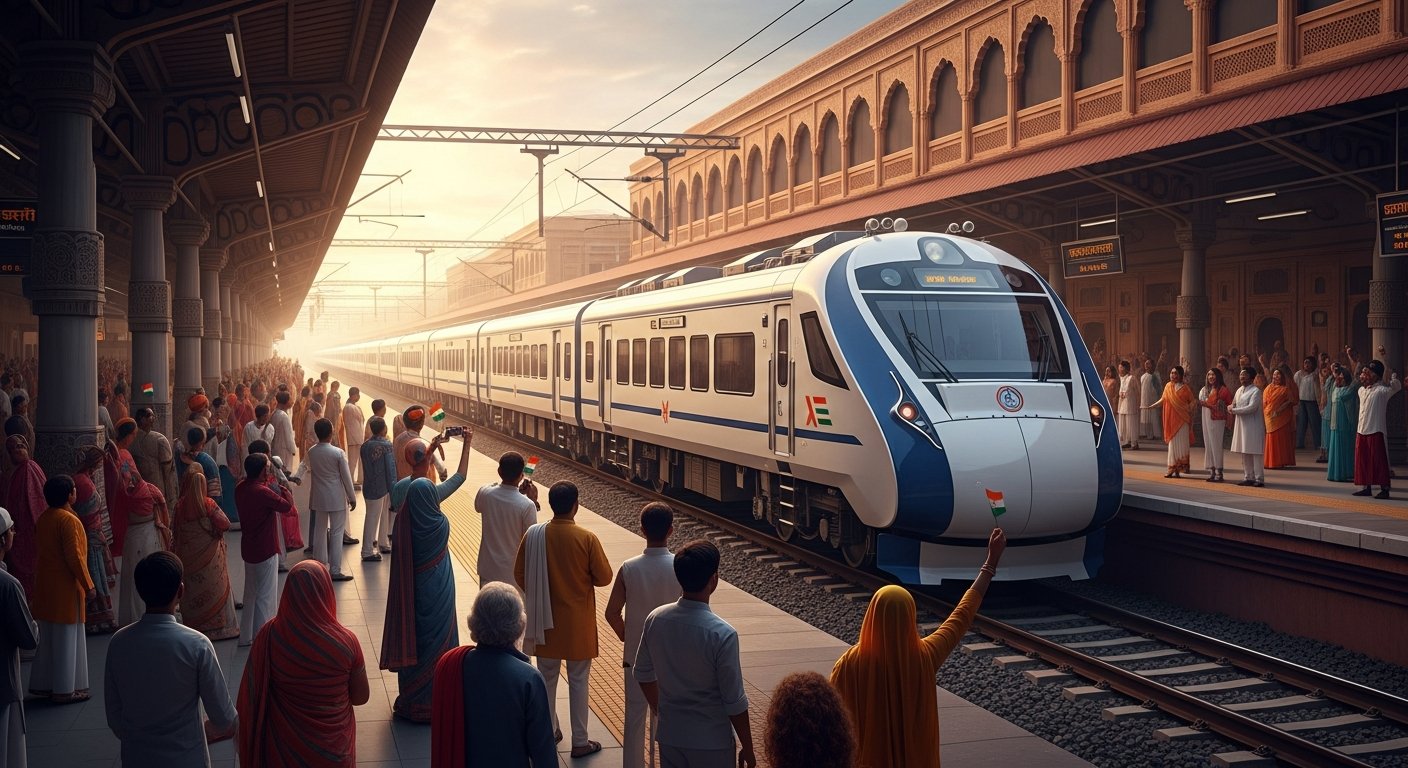 वंदे भारत का अद्भुत ‘आठ’ संयोग: आठ कोच, आठ घंटे का सफर, आठ तारीख, प्लेटफॉर्म आठ से बनारस से होगी शानदार शुरुआत!