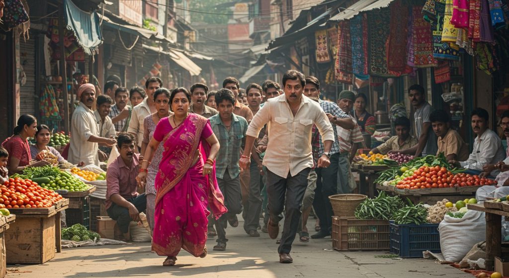 Wife chases husband in UP market shouting 'thief, thief'; everyone stunned when truth revealed!