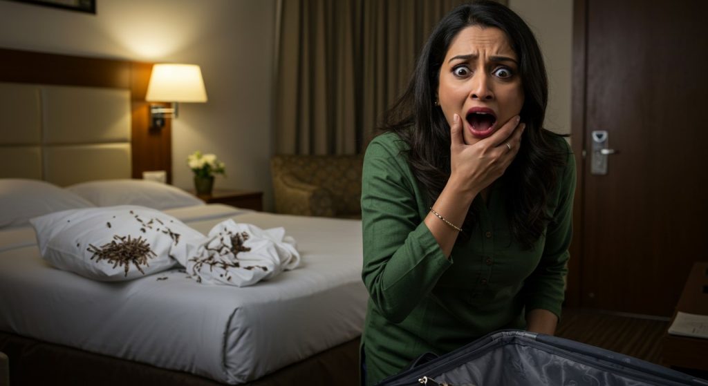 Woman reaches vacation after 13-hour journey, sees something in hotel room that blows her mind, incident goes viral!