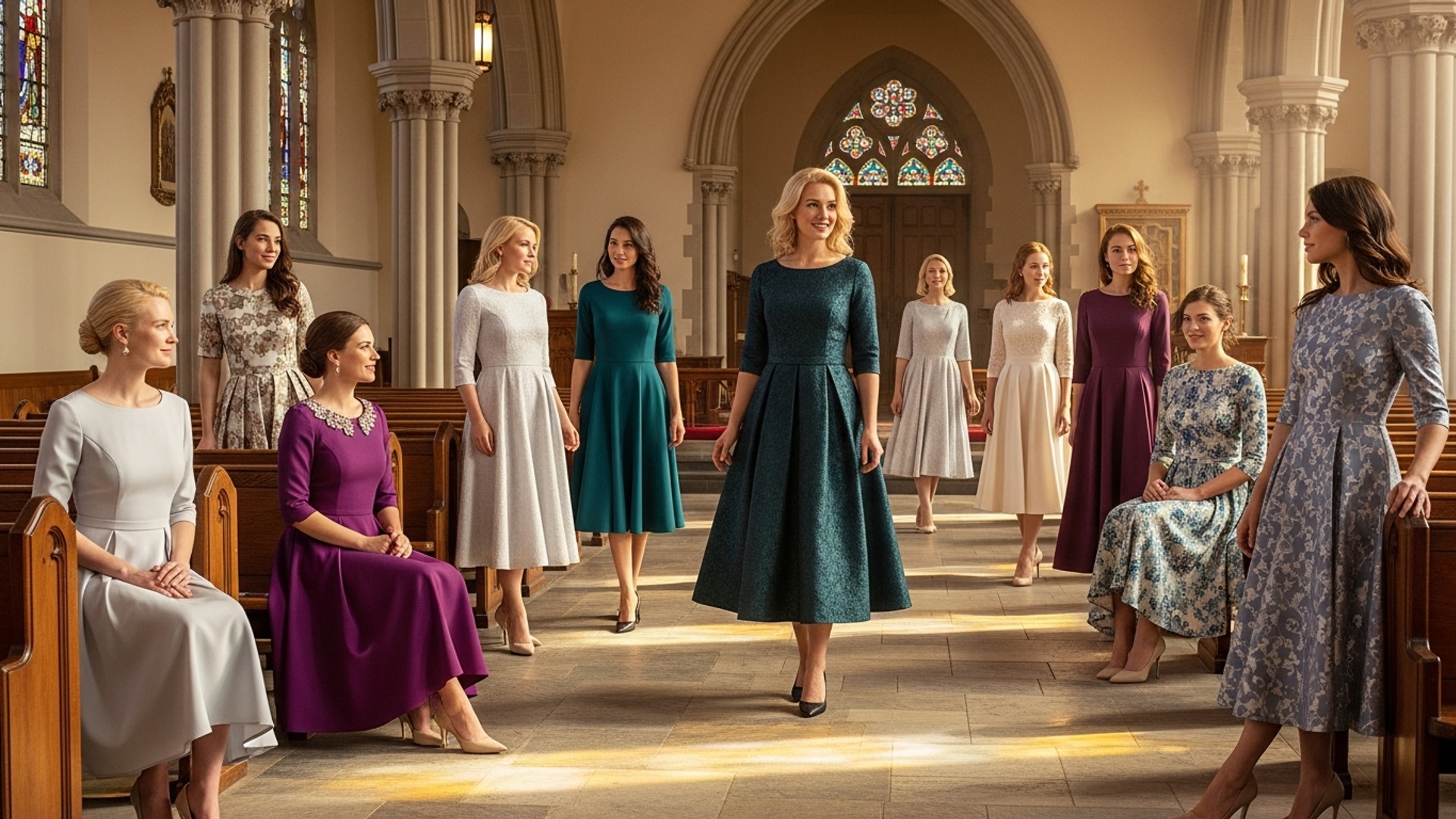 चर्च और खास मौकों के लिए सुंदर ड्रेस चुनें